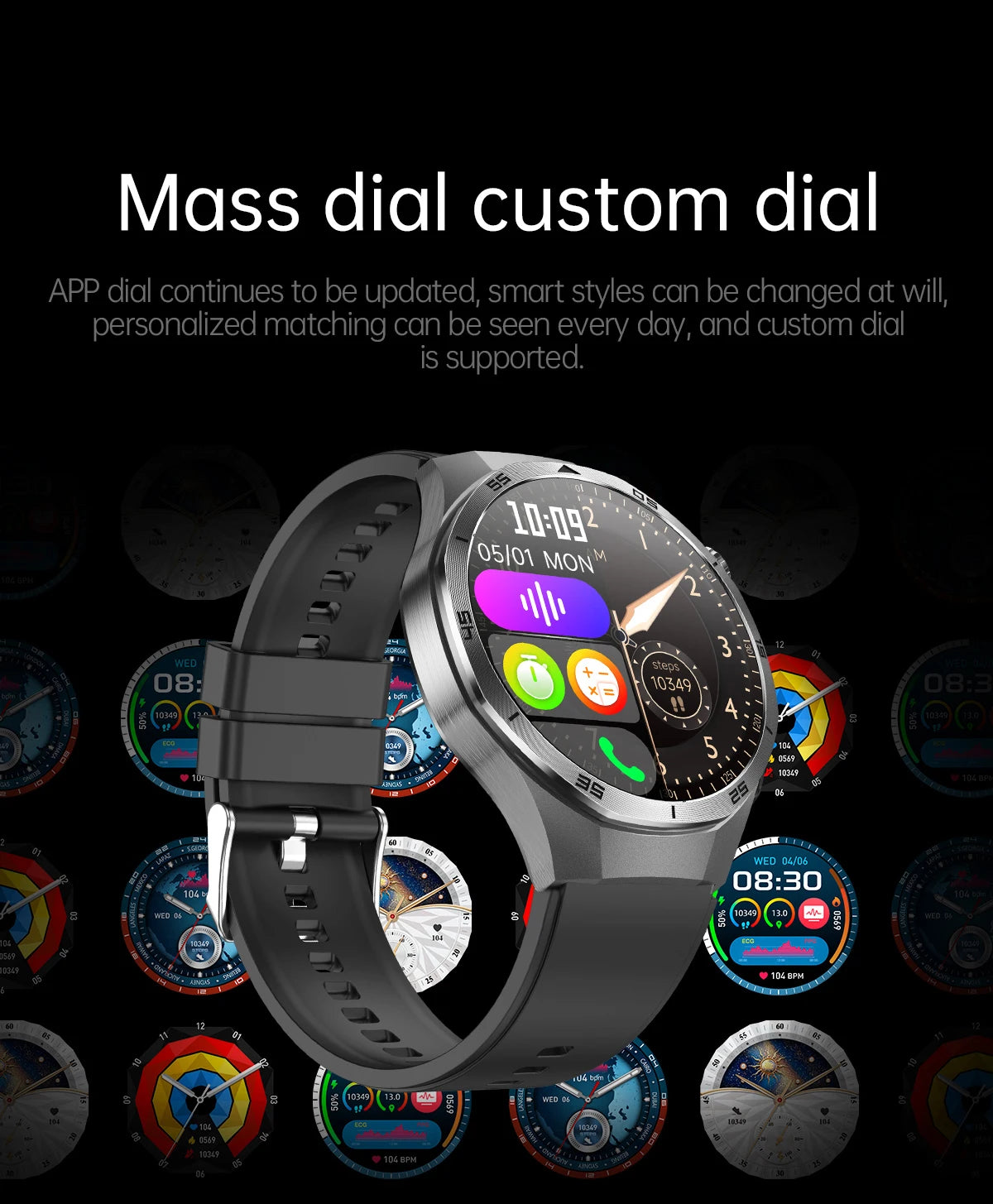 HUAWEI Smart Health Watch 2025 - ECG+PPG Blood Pressure Monitor with NFC & HD Calling