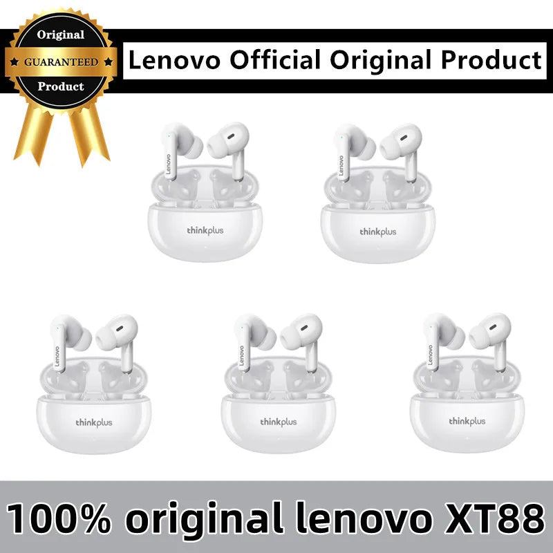 Lenovo XT88 Wireless Earbuds - Bluetooth 5.3 HiFi Touch Control Headphones