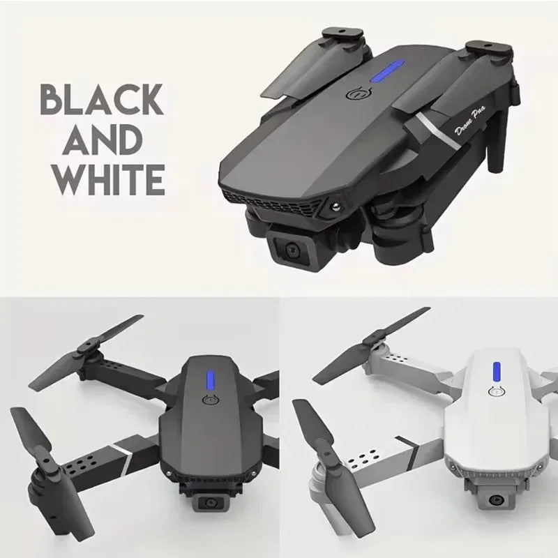 E88Pro 4K RC Drone - Professional Foldable Quadcopter with HD Camera & 3 Batteries