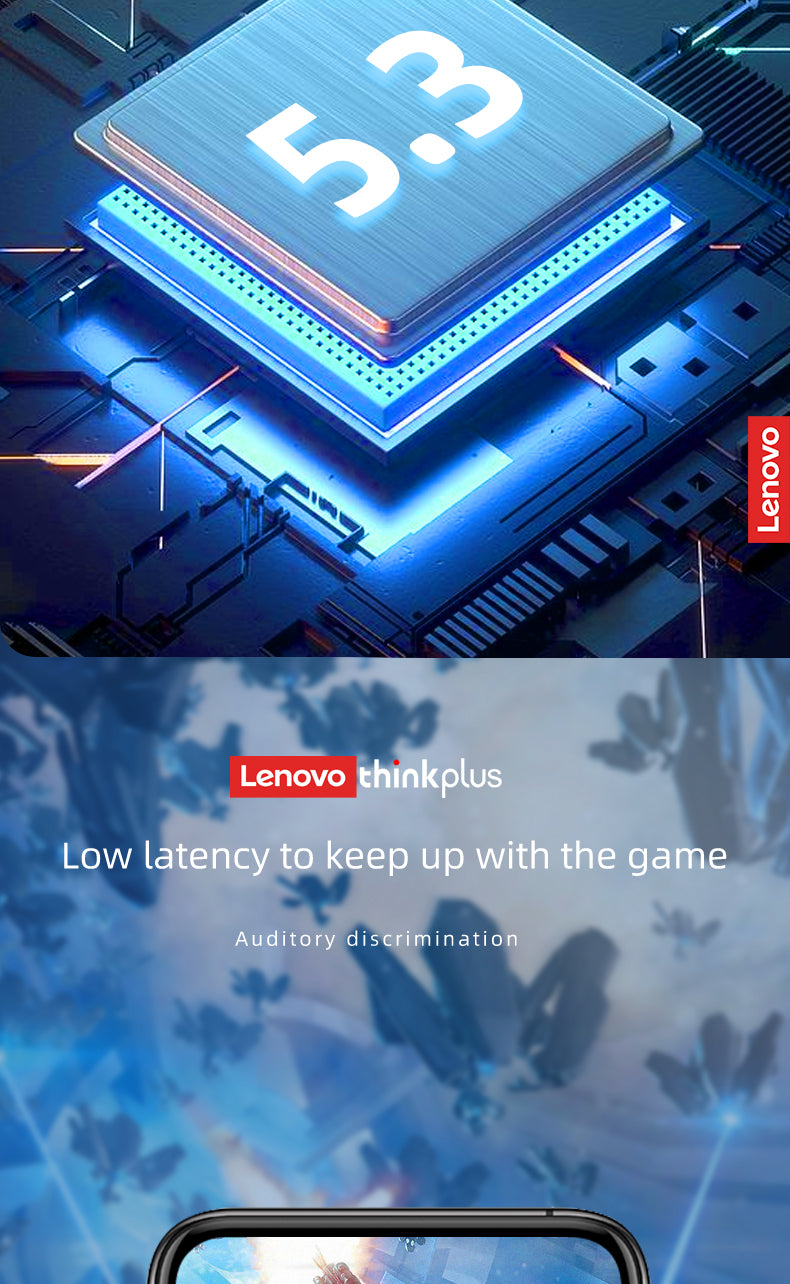 Lenovo XT88 Wireless Earbuds - Bluetooth 5.3 HiFi Touch Control Headphones