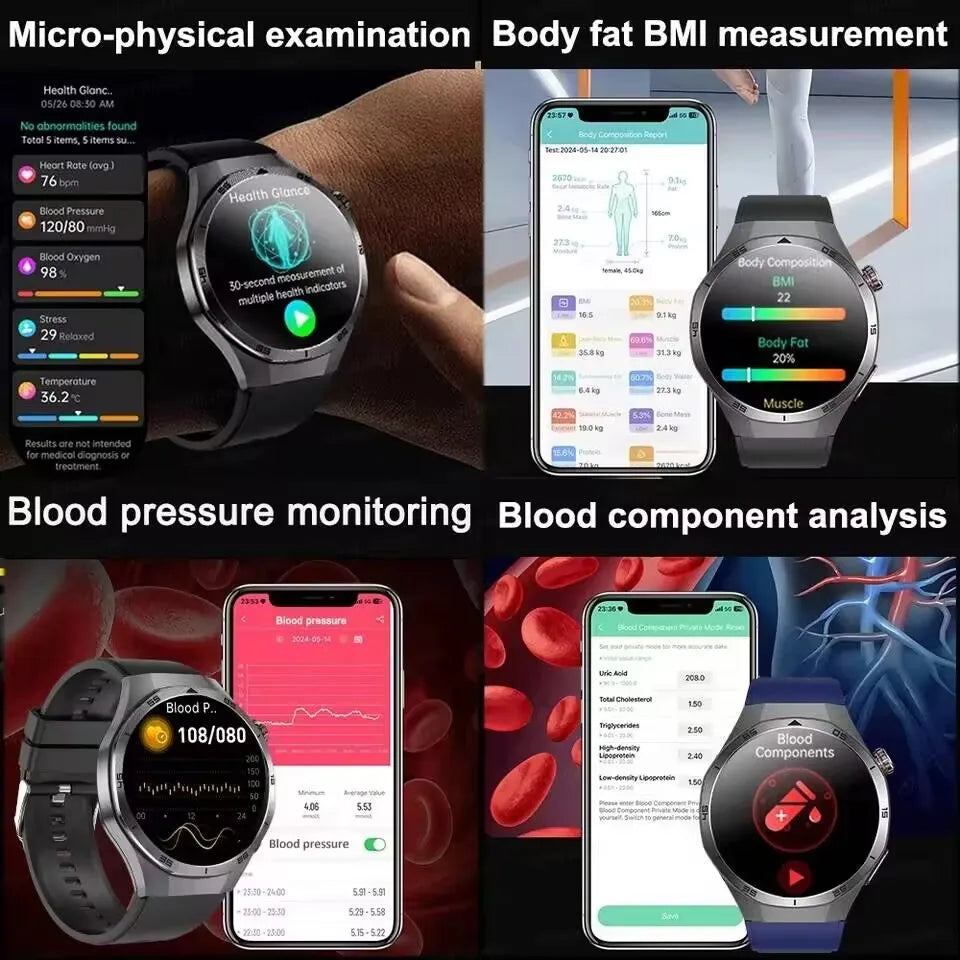 HUAWEI Smart Health Watch 2025 - ECG+PPG Blood Pressure Monitor with NFC & HD Calling